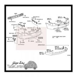 سپر تویوتا کمری 2007 عقب اصلی