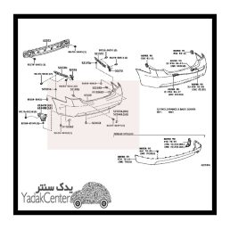 سپر تویوتا کمری 2007 عقب اصلی