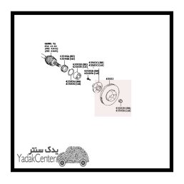 دیسک چرخ تویوتا کمری 2007 جلو اصلی