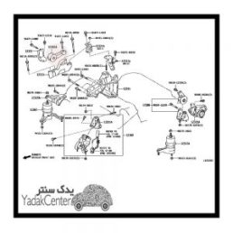  دسته موتور لکسوس RX350 2010 بالا راست اصلی
