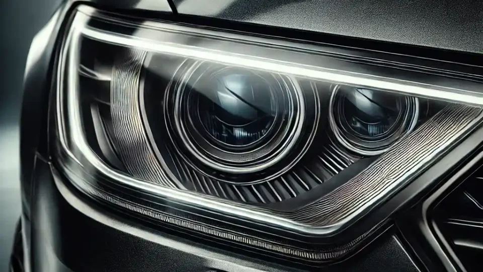 Smoked-car-headlight